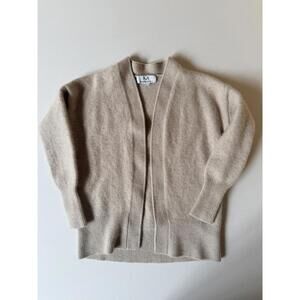 Magaschoni Beige Cashmere Cardigan Sweater Small